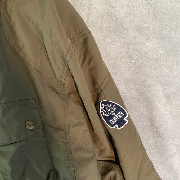 The Duffer of St George Men’s Jacket Size L Preppy Military Plaid Full Zip Coat - Picture 3 of 14